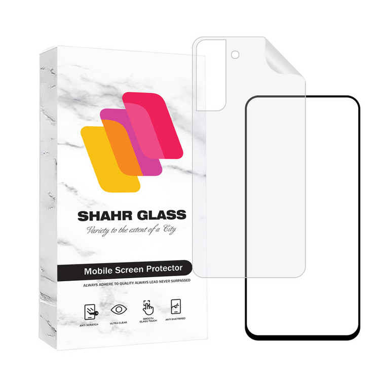 محافظ صفحه نمایش سرامیکی شهر گلس مدل CERAMINANOSH مناسب برای گوشی موبایل سامسونگ Galaxy S21 FE 5G به همراه محافظ پشت گوشی