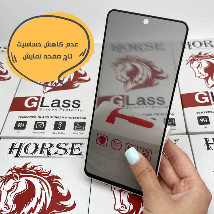 محافظ صفحه نمایش حریم شخصی هورس مدل CERPRIVH مناسب برای گوشی موبایل اپل iPhone 13 Pro Max /14 Plus