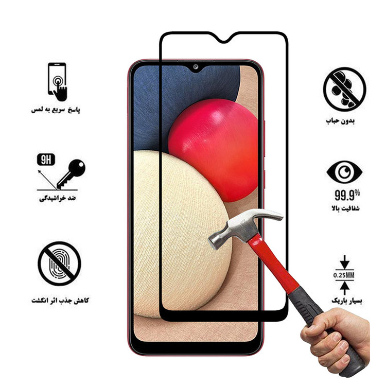 محافظ صفحه نمایش سرامیکی لایونکس مدل CRC-L مناسب برای گوشی موبایل سامسونگ Galaxy A02s