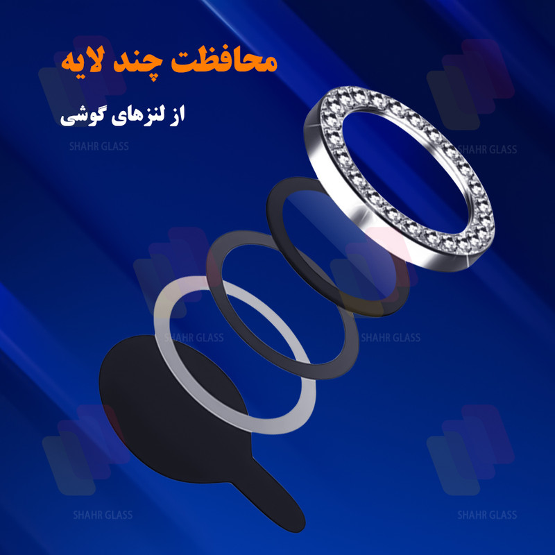 محافظ لنز دوربین شیشهای شهر گلس مدل NRIS20 مناسب برای گوشی موبایل شیائومی Redmi Note 12 Pro 5G / Redmi Note 12 Pro Plus 5G