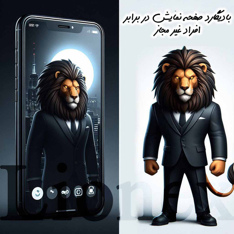 محافظ صفحه نمایش حریم شخصی لایونکس مدل PRIVFULLL مناسب برای گوشی موبایل اپل iPhone 11 Pro / iPhone XS / iPhone X