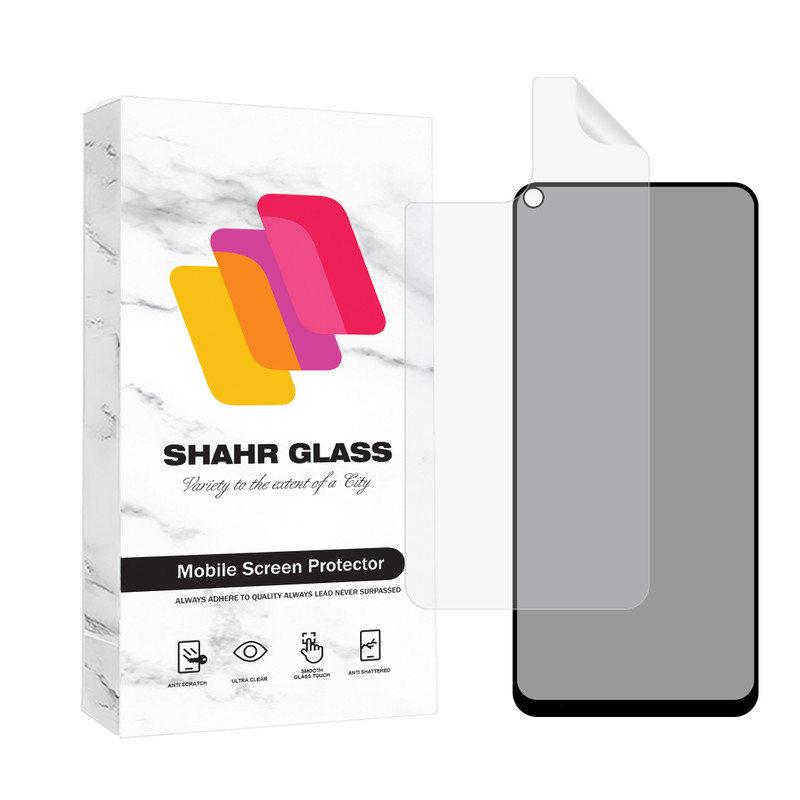 محافظ صفحه نمایش حریم شخصی شهر گلس مدل FULLPRIVNANOSH مناسب برای گوشی موبایل شیائومی Mi 11 Lite 4G / Mi 11 Lite 5G / Mi 11 Lite 5G NE به همراه محافظ پشت گوشی