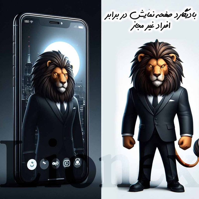 محافظ صفحه نمایش حریم شخصی لایونکس مدل FULLPRIVNANOL مناسب برای گوشی موبایل سامسونگ Galaxy A52 4G / Galaxy A52 5G / Galaxy A52s 5G به همراه محافظ پشت گوشی