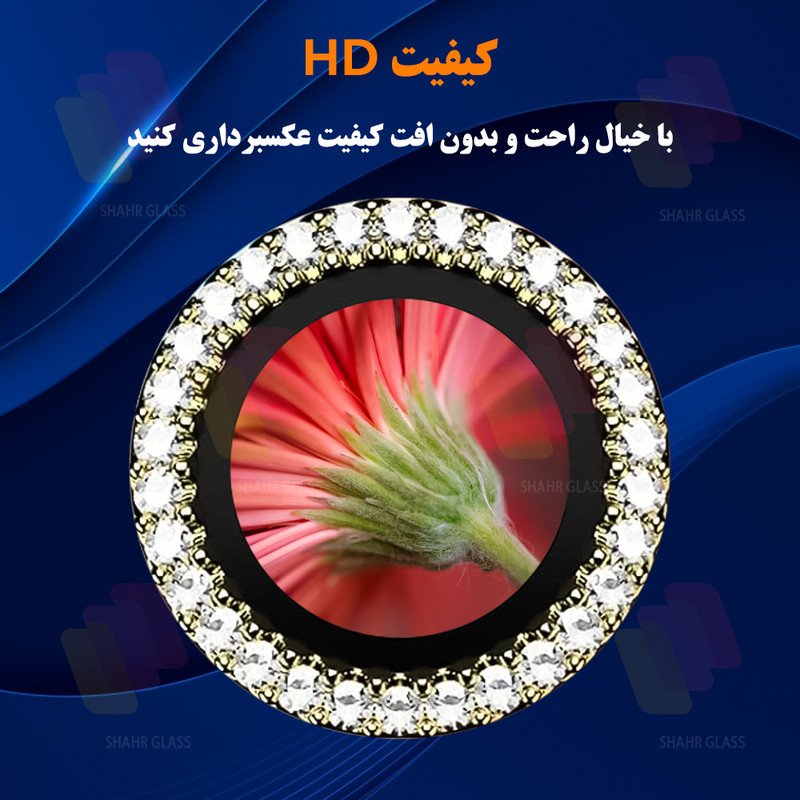 محافظ لنز دوربین رینگی شهر گلس مدل RNGLNSH مناسب برای گوشی موبایل شیائومی Poco X6
