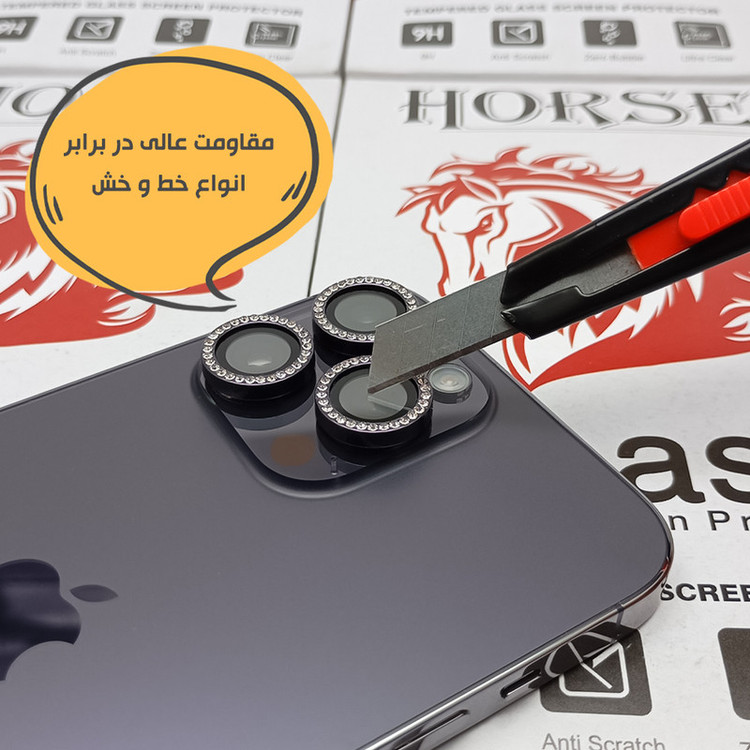 محافظ لنز دوربین هورس مدل NRIH20 مناسب برای گوشی موبایل شیائومی Poco F6 Pro 5G