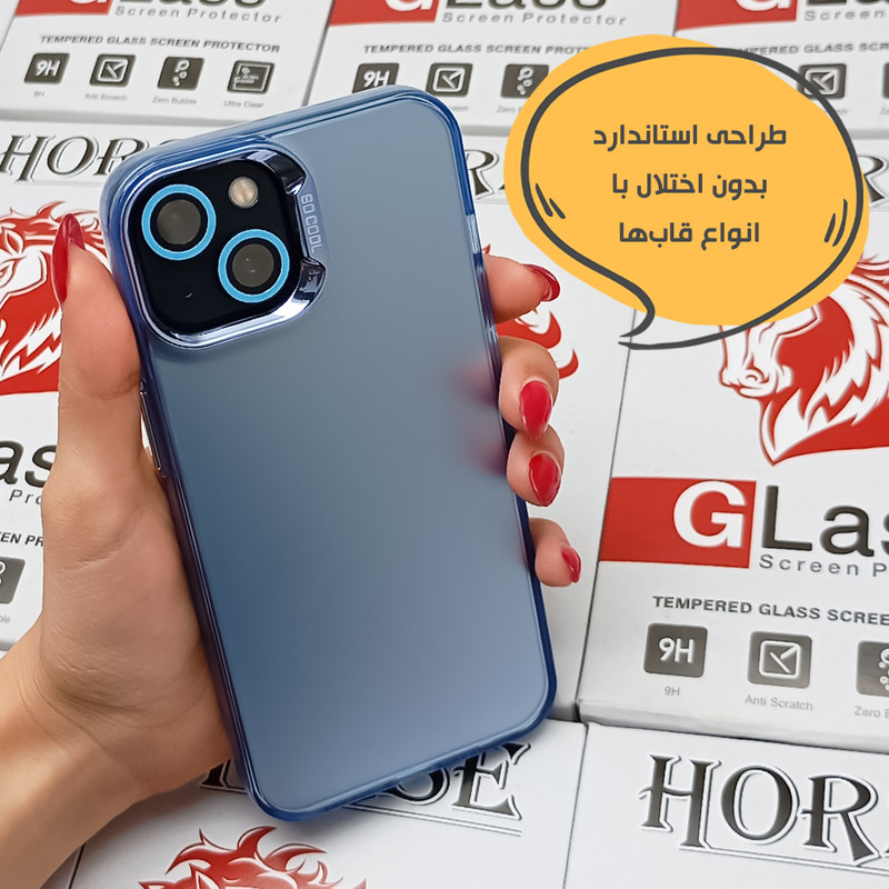 محافظ لنز دوربین شیشهای هورس مدل SHLZH مناسب برای گوشی موبایل اپل iPhone 14 Pro
