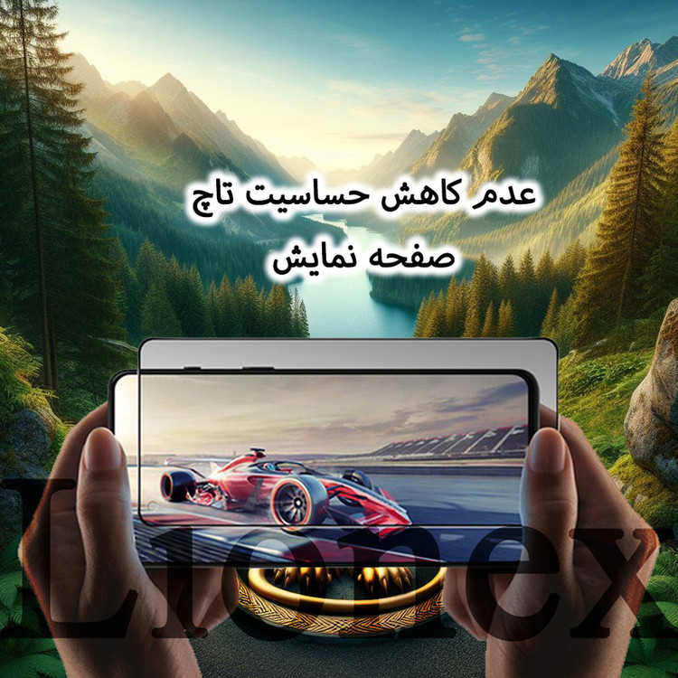 محافظ صفحه نمایش حریم شخصی لایونکس مدل CERPRIVNANOL مناسب برای گوشی موبایل شیائومی Redmi Note 10 5G / Poco M3 Pro 4G / M3 Pro 5G به همراه محافظ پشت گوشی