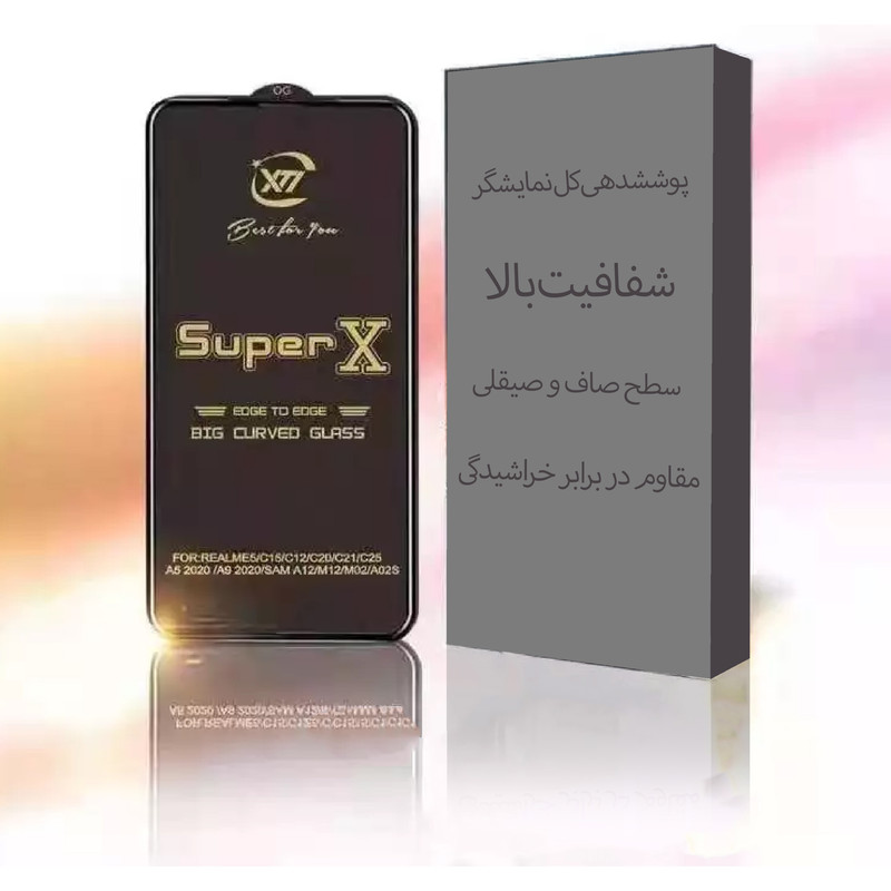 محافظ صفحه نمایش 5D شهر گلس مدل SUPERX مناسب برای گوشی موبایل شیائومی Redmi 9A