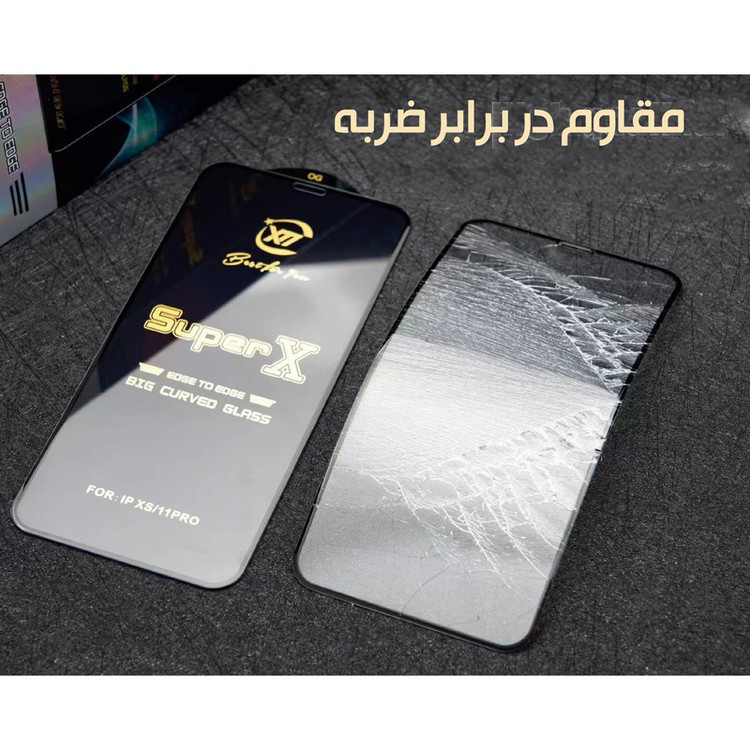 محافظ صفحه نمایش 5D شهر گلس مدل SUPERX مناسب برای گوشی موبایل شیائومی Poco X4 Pro 5G