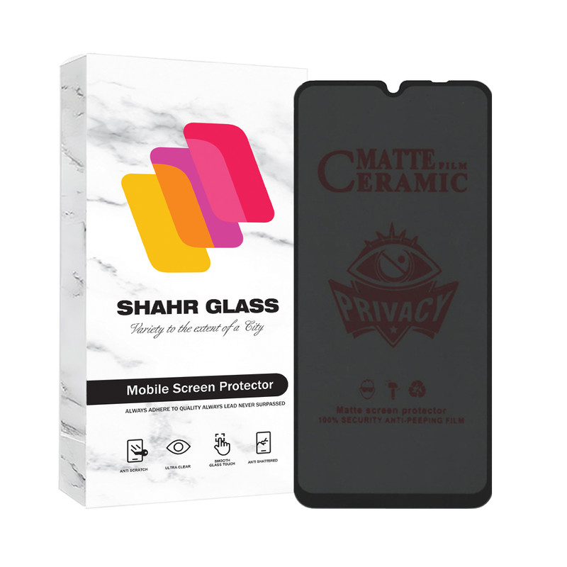 محافظ صفحه نمایش سرامیکی حریم شخصی شهر گلس مدل SLPRICRSH مناسب برای گوشی موبایل شیائومی Redmi 10C / Poco C40 / Redmi A3