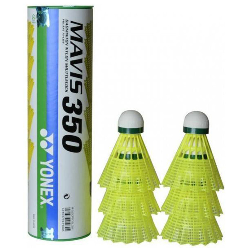 توپ بدمینتون مدل Mavis 350 بسته 6 عددی سایز 4