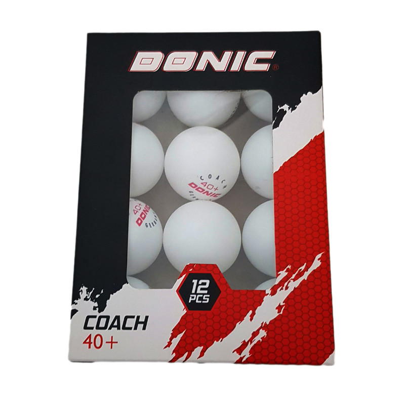 توپ پینگ پنگ دونیک مدل coach +40 بسته 12 عددی