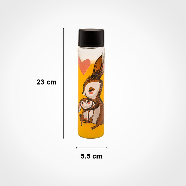 بطری لیمون مدل استوانه طرح کاکتوس کد 1726 گنجایش 390 میلی لیتر
