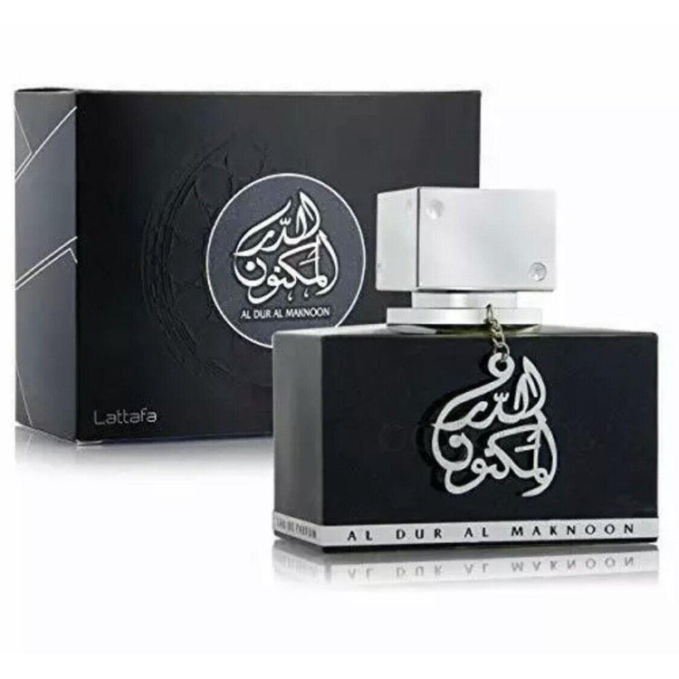 ادو پرفیوم مردانه لطافه مدل al dur al maknoon silver حجم 100 میلی لیتر