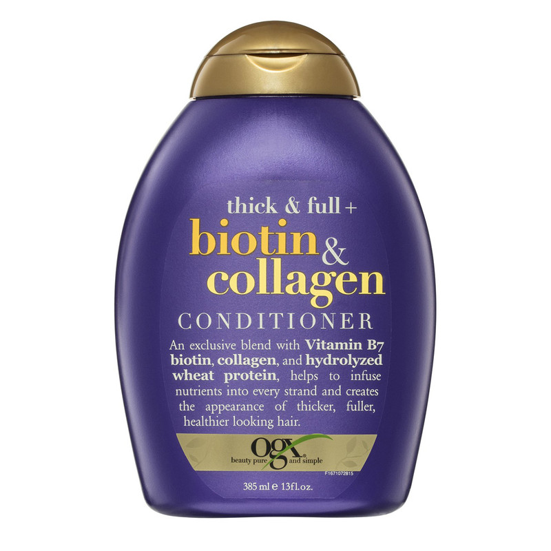 شامپو مو او جی ایکس مدل Biotin & Collagen حجم 385 میلی لیتر