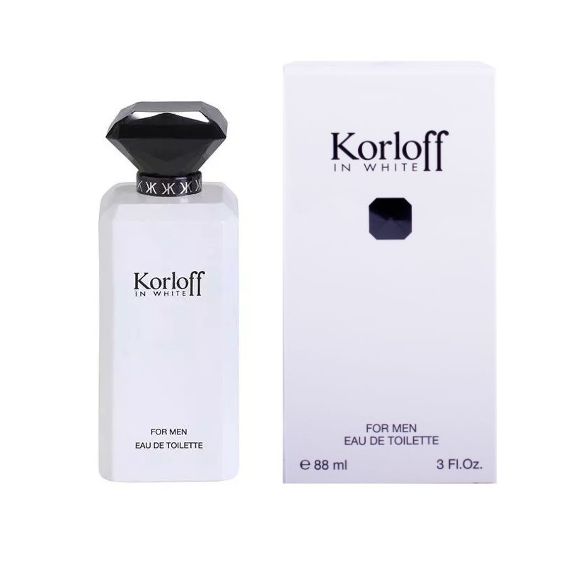 ادو تویلت مردانه کارلوف مدل IN WHITE با رایحه خنک حجم 88 میلی لیتر