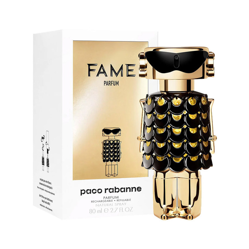 ادوپرفیوم زنانه پاکو رابان مدل Fame با رایحه گرم حجم 80 میلیلیتر